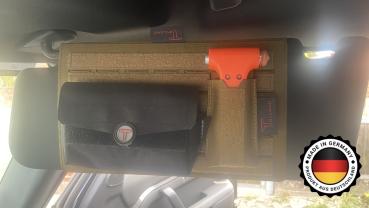 Visorganizer Nr. 2 Land Rover Defender II Beifahrer, terrabraun